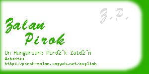 zalan pirok business card